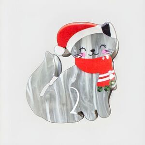 Cat Clip Hair Claw Female Hair Accessories Christmas Style New‎